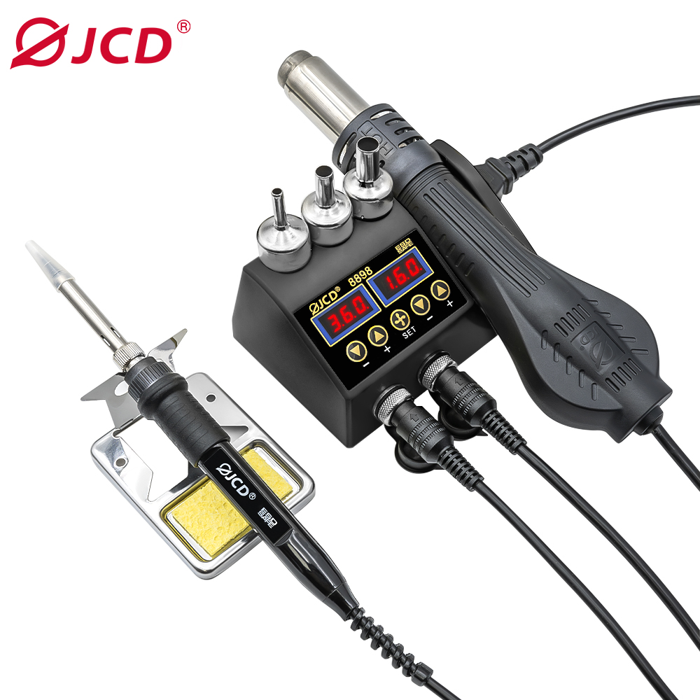 2 In 1 Soldering Rework Station 750W - JCD 2 w 1 Stacja lutownicza