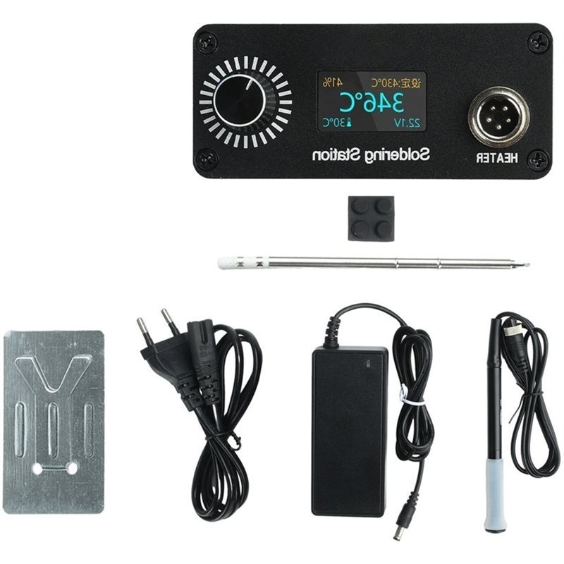 T12 Soldering Station Oled - Cyfrowa stacja lutownicza B03C-T12, przenośny mini