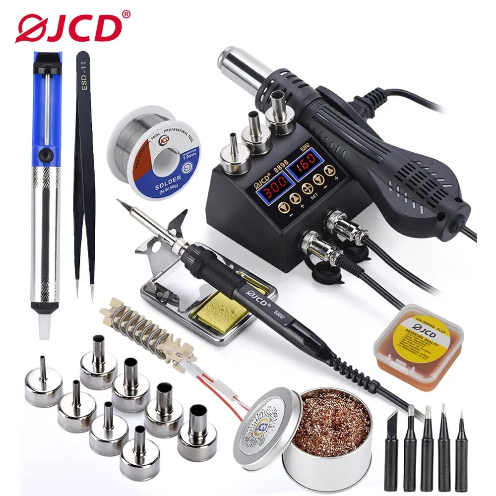 JCD 2 w 1 Stacja lutownicza 75 – 2 In 1 Soldering Rework Station 750W recenzja i cena