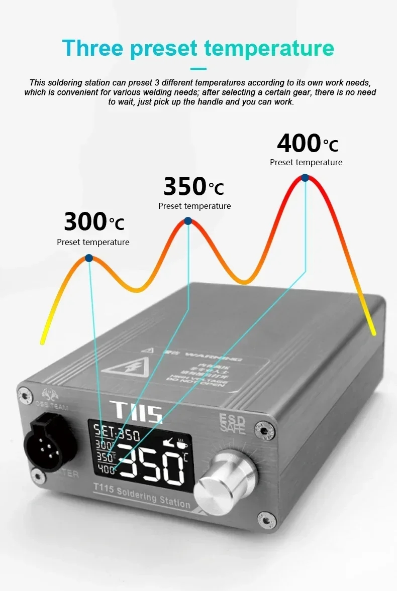 Stacja lutownicza OSS T115 Mic – C115 Nano Soldering Iron Station recenzja i cena