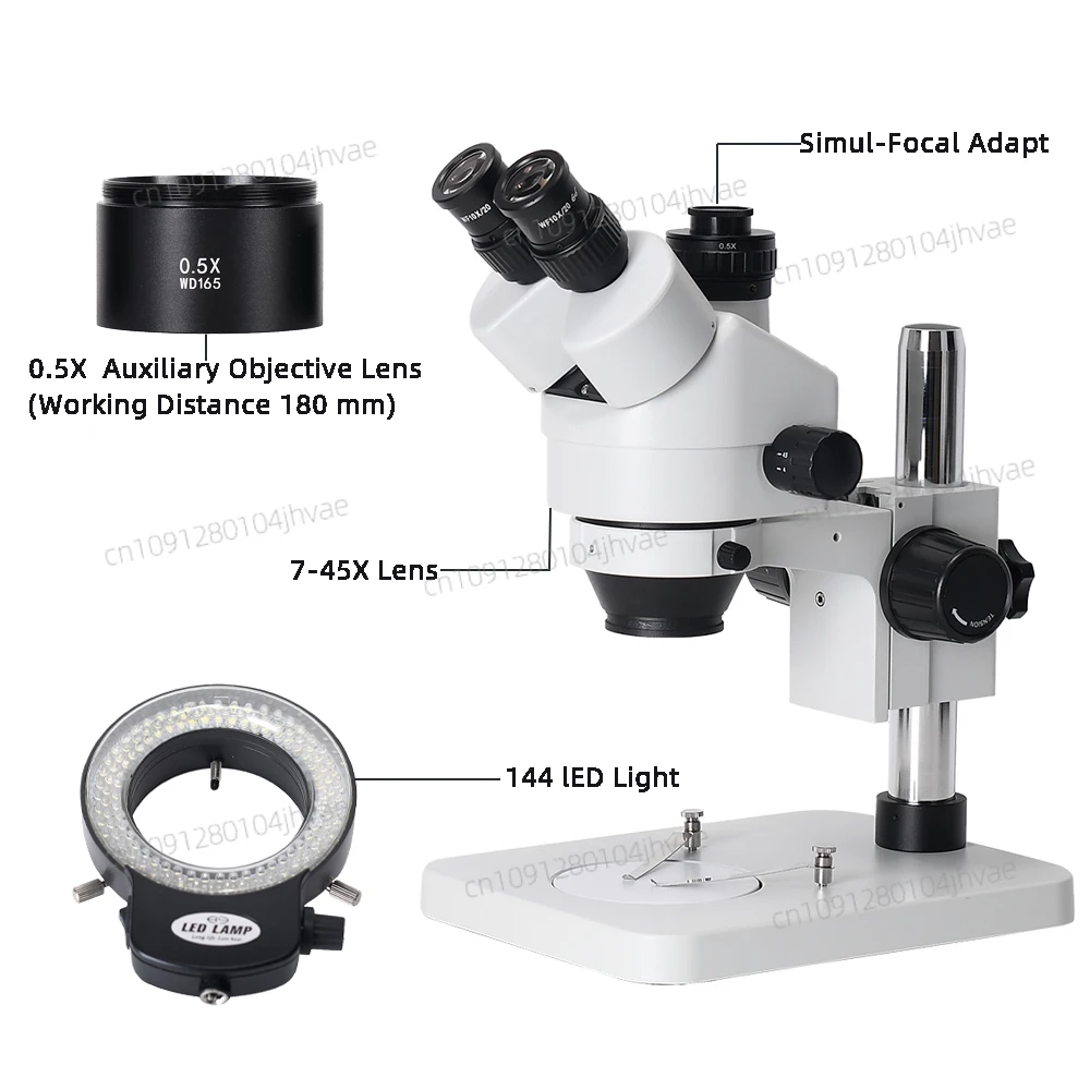 Nowy mikroskop stereoskopowy 3 – Trinocular Stereo Microscope 7X-45X recenzja i cena