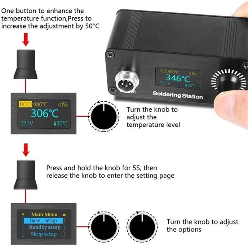 Stacja lutownicza B23B T12 do  – T12 Soldering Station Oled recenzja i cena