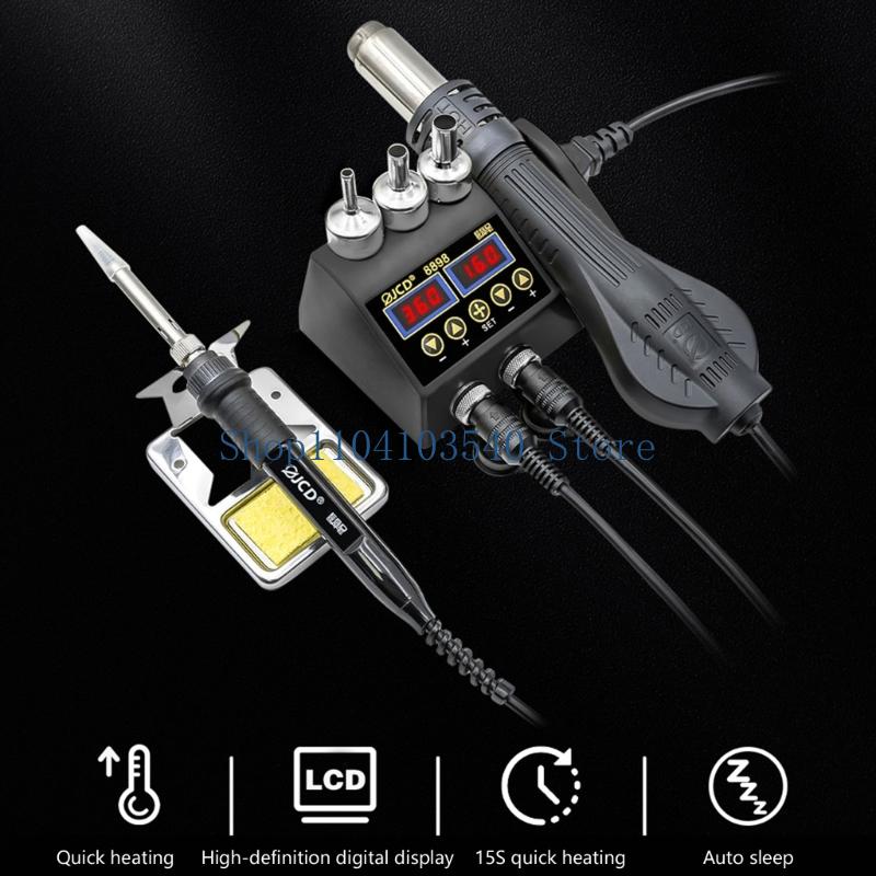 Stacja lutownicza 02DC 750 W 2 – 2 In 1 Soldering Rework Station 750W recenzja i cena