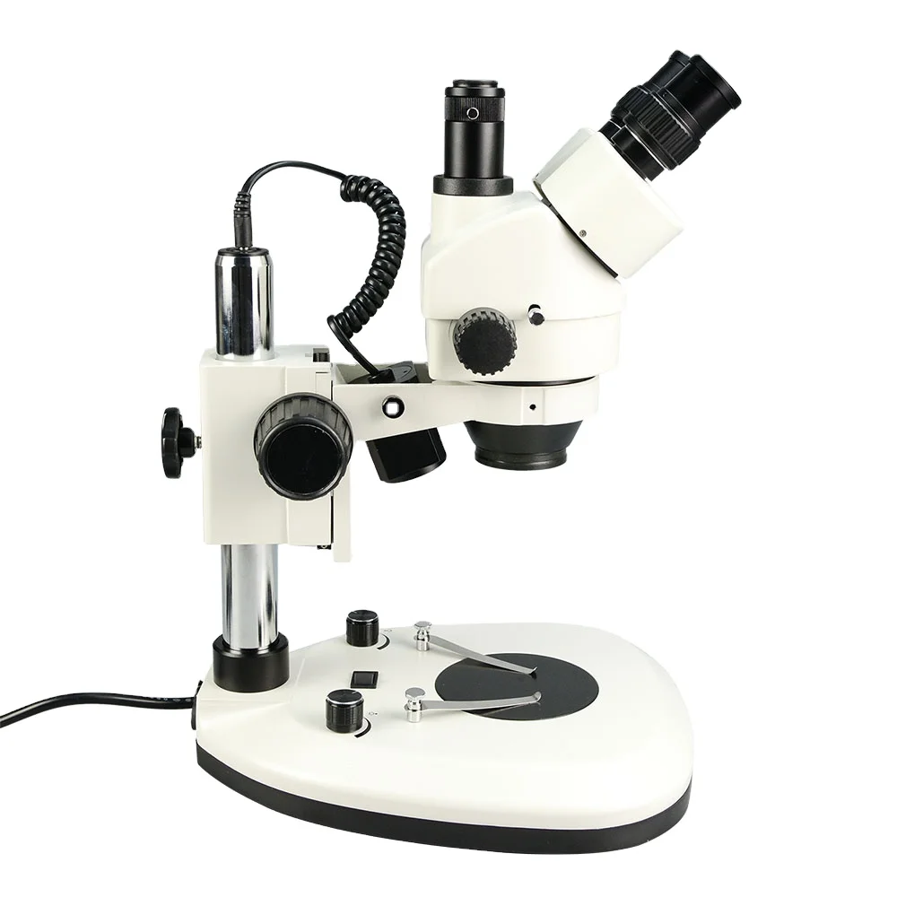 Mikroskop trójokularowy optycz – Trinocular Stereo Microscope 7X-45X recenzja i cena