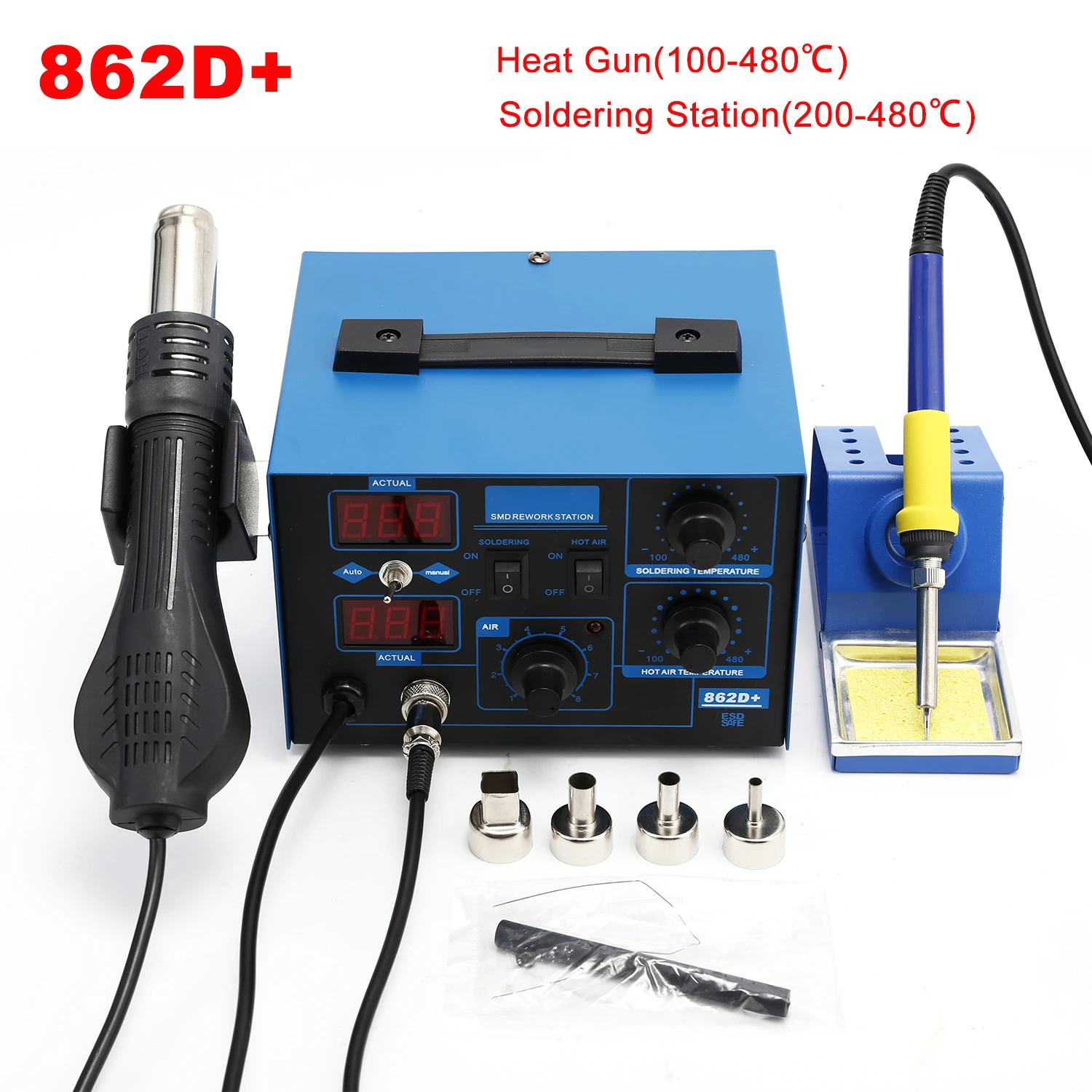Stacja lutownicza 2 w 1 750W z – 2 In 1 Soldering Rework Station 750W recenzja i cena