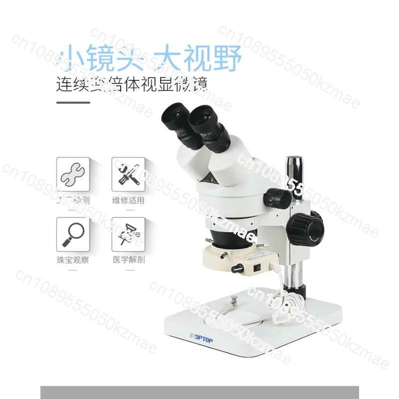 Mikroskop stereoskopowy z ciąg – Trinocular Stereo Microscope 7X-45X recenzja i cena