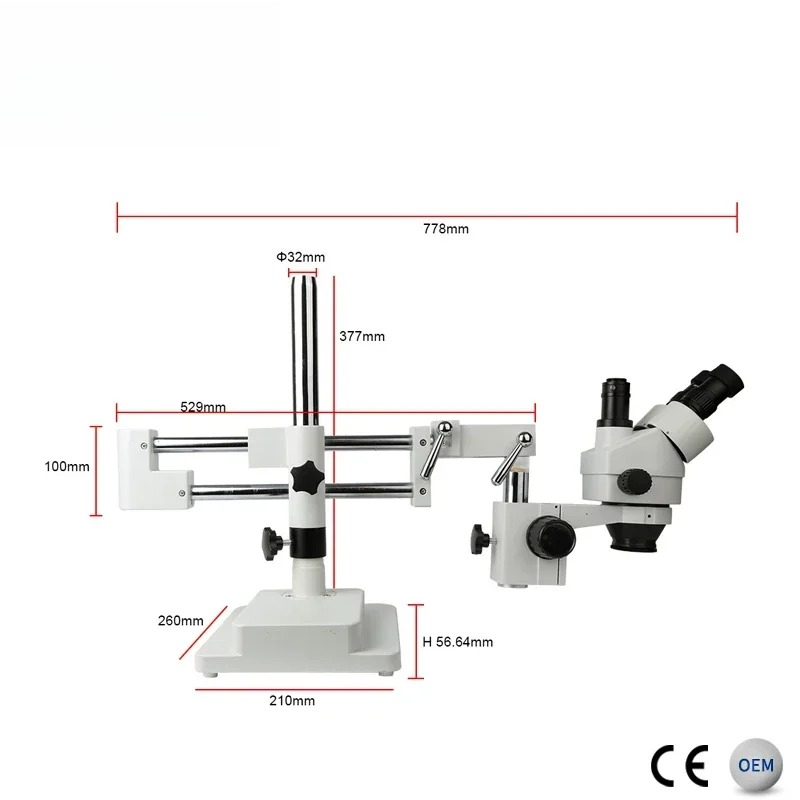 Mikroskop stereoskopowy trójok – Trinocular Stereo Microscope 7X-45X recenzja i cena
