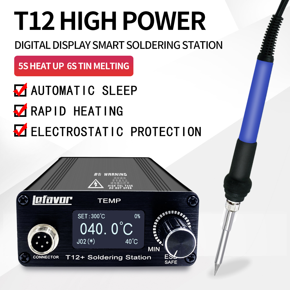 Stacja lutownicza T12+ lutowni – T12 Soldering Station Oled recenzja i cena